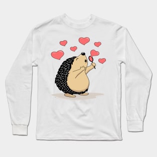 Cute Hedgehog T-Shirt Long Sleeve T-Shirt